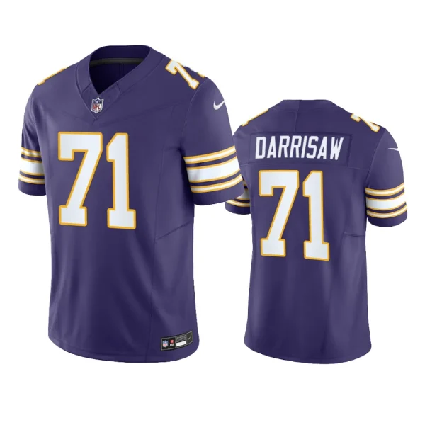 Christian Darrisaw Minnesota Vikings Purple Classic F.U.S.E. Limited Jersey