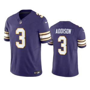 Jordan Addison Minnesota Vikings Purple Classic F.U.S.E. Limited Jersey
