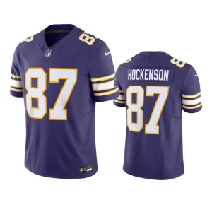 T.J. Hockenson Minnesota Vikings Purple Classic F.U.S.E. Limited Jersey