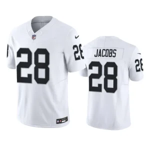 Josh Jacobs Las Vegas Raiders White Vapor F.U.S.E. Limited Jersey