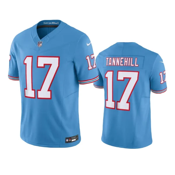 Ryan Tannehill Tennessee Titans Light Blue Oilers Throwback Limited Jersey