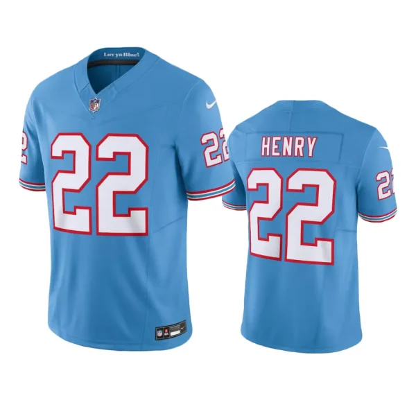Derrick Henry Tennessee Titans Light Blue Oilers Throwback Limited Jersey
