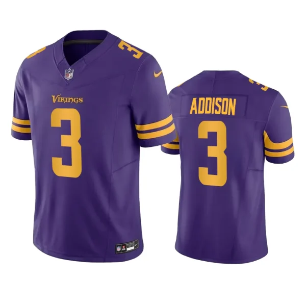 Jordan Addison Minnesota Vikings Purple Vapor F.U.S.E. Limited Jersey